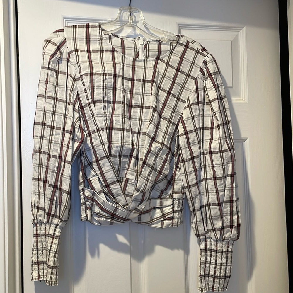 New Veronica Beard Nyla Top - plaid